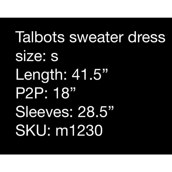 Talbots red, cream & black sweater dress- size s - Picture 8 of 8
